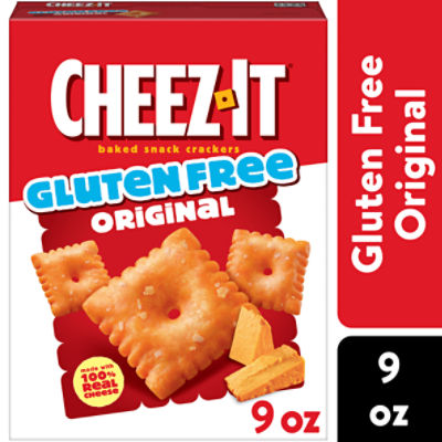 Cheez-It Gluten Free Original Baked Snack Crackers, 9 oz