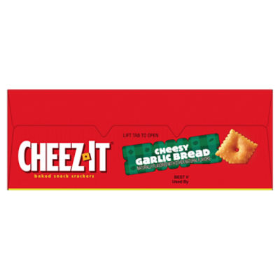 TOO cheeseTOOgether チフンセット Cheez-It Cheesy Garlic Bread Baked Snack Crackers, 12.4 oz - Fairway