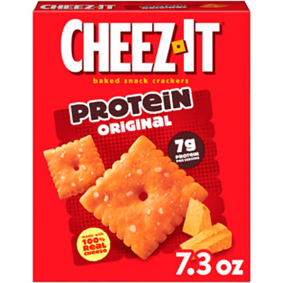 Cheez-It Protein Original Baked Snack Crackers, 7.3 oz
