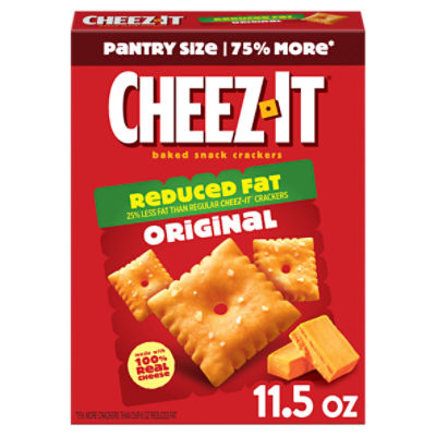 Cheez-It Reduced Fat Original Baked Snack Crackers Pantry Size, 11.5 oz