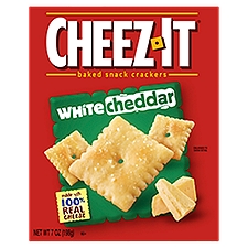 Cheez-It Baked Snack Crackers, White Cheddar, 7 Ounce