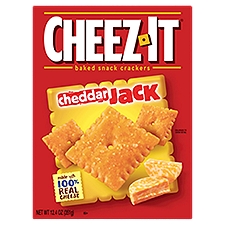 Cheez-It Cheddar Jack, Baked Snack Crackers, 12.4 Ounce