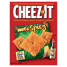 Cheez-It Hot & Spicy Hot Sauce Baked Snack Crackers, 12.4 oz