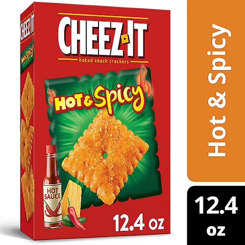 Cheez-It Hot and Spicy Cheese Crackers, 12.4 oz