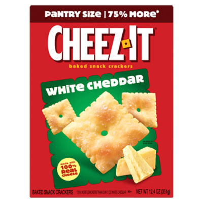 Cheez-It White Cheddar Baked Snack Crackers, 12.4 oz