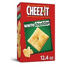 Cheez-It Cheese Crackers, Baked Snack Crackers, White Cheddar, 12.4oz Box