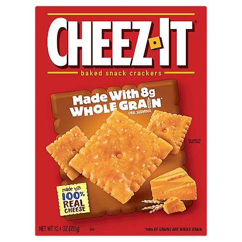 Cheez-It Made with Whole Grain Cheese Crackers, 12.4 oz