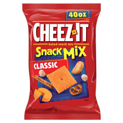 CheezIt Classic Snack Mix, Lunch Snacks, 40 oz Bag ShopRite