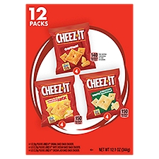 Cheez-It Original Cheddar Jack White Cheddar, Baked Snack Crackers, 12 Each