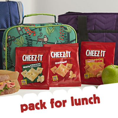 Cheez-It Baked Snack Cheese Crackers, 4 Flavor Variety Pack, School Lunch  Snacks, Single Serve Bag (42 Bags) 