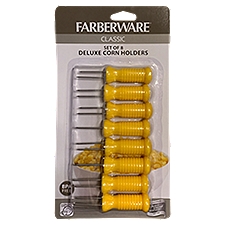 Farberware Classic, Deluxe Corn Holders, 8 Each