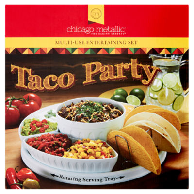 Chicago Metallic Taco Party Multi-Use Entertaining Set