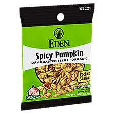 Eden Organic Dry Roasted Spicy Pumpkin Seeds, 1 oz