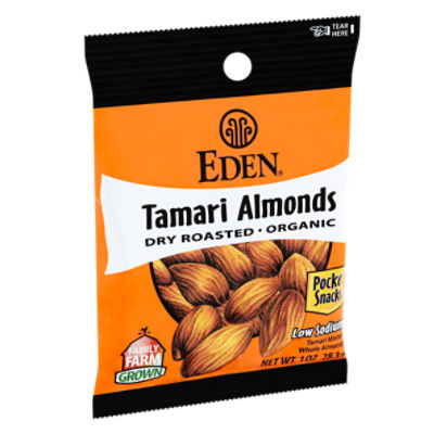 Eden Organic Dry Roasted Tamari Almonds, 1 oz