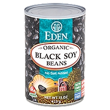 Eden Organic No Salt Added Black Soy Beans, 15 oz