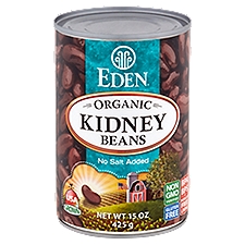 Eden Organic No Salt Added Kidney Beans, 15 oz, 15 Ounce
