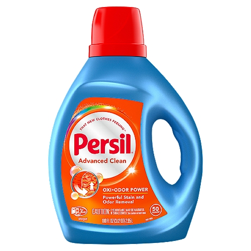 Persil Advanced Clean Oxi+Odor Power Detergent, 50 loads, 100 fl oz