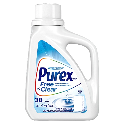 Purex Free & Clear Concentrated Detergent, 38 loads, 50 fl oz