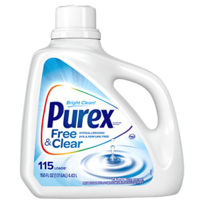 Purex Free & Clear Concentrated Detergent, 115 loads, 150 fl oz