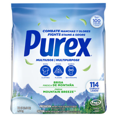 Purex Fresh Mountain Breeze Multipurpose Powder Detergent, 158 oz