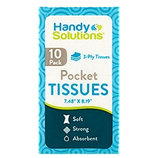 Handy Solutions Pocket Tissues, 10 count