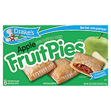 Drake's Apple Fruit Pies, 8 count, 1 lb 2.04 oz