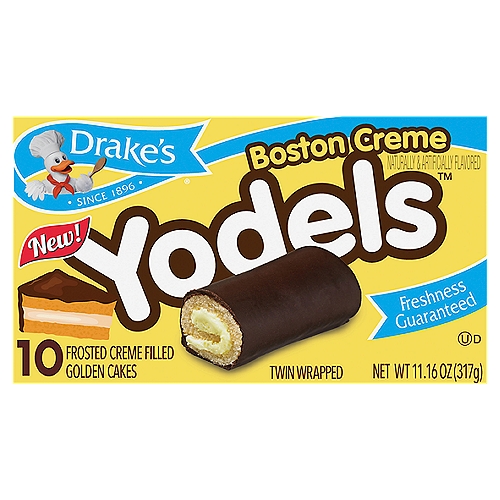 Cakes, Drake's Family Pack Boston Cream YODELS ® cakes