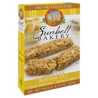 Sunbelt Bakery Banana Oat Chewy Granola Bars, 10 count, 8.79 oz