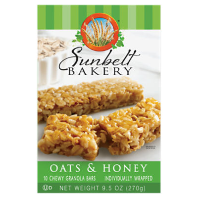 Sunbelt Bakery Oats & Honey Chewy Granola Bars, 10 count, 9.50 oz