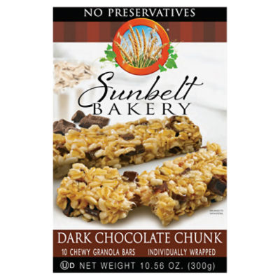 Sunbelt Bakery Chewy Dark Chocolate Chunk Granola Bars 10 10 ea Box