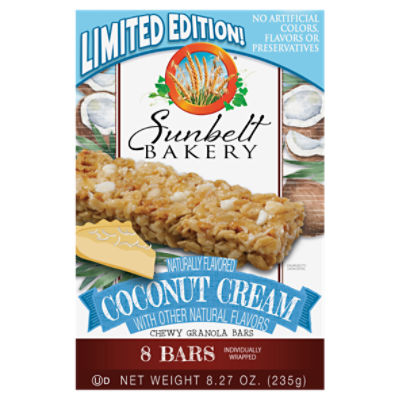 Sunbelt Bakery Coconut Cream Chewy Granola Bars 8 8 ea Box