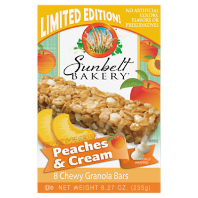 Chewy Granola Bars, Sunbelt Bakery Family Pack Peaches & Cream