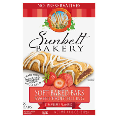 Sunbelt Bakery Strawberry Fruit & Grain Bars, 8 count, 11.0 oz