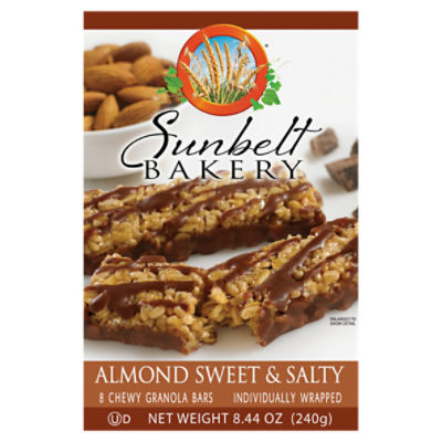 Chewy Granola Bars, Sunbelt Bakery Family Pack Sweet & Salty Almond (8 CT), 8.44 Ounce