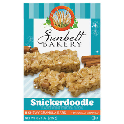 Sunbelt Bakery Snickerdoodle Chewy Granola Bars, 8 count, 8.27 oz