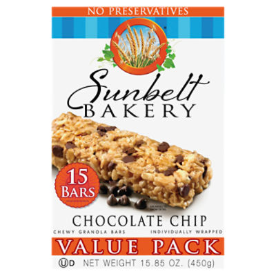 Sunbelt Bakery Chewy Value Pack Chocolate Chip Granola Bars 15 15 ea Box