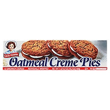 Little Debbie Oatmeal Creme Pies Sandwich Cookies, 12 count, 1 lb 0.2 oz