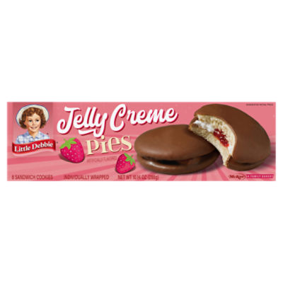 Snack Cakes, Little Debbie Family Pack Jelly Creme Pies