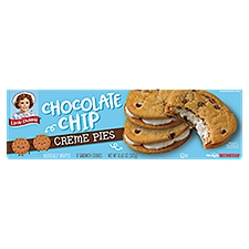 Little Debbie Chocolate Chip Creme Pies Sandwich Cookies, 8 count, 10.63 oz