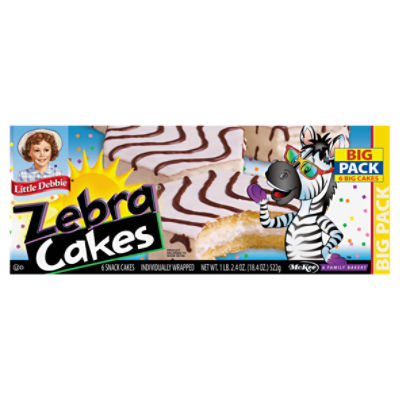 Snack Cakes, Little Debbie Big Pack Zebra® Cakes