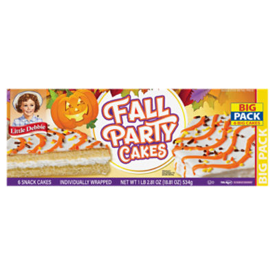 Big Pack Fall Party Cakes Vanilla