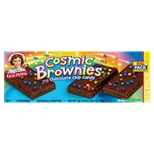 Little Debbie Cosmic Brownies with Chocolate Chip Candy Big Pack, 12 count, 1 lb 12.0 oz, 28 Ounce