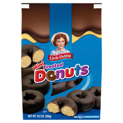 Snack Cakes, Little Debbie Family Pack Frosted Mini Donuts (bagged