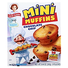 Little Debbie Chocolate Chip Mini Muffins, 5 count, 8.44 oz