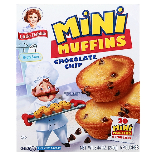 Little Debbie Mini Chocolate Chip Muffins 5 ea
