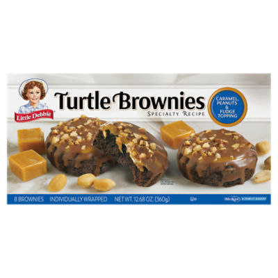Little Debbie Specialty Recipe Turtle Brownies, 8 count, 12.68 oz