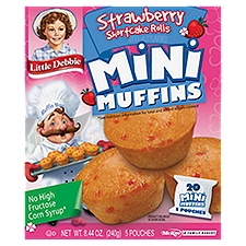 Little Debbie Strawberry Shortcake Mini Muffins, 5 count, 8.44 oz