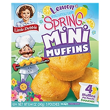 Snack Cakes, Little Debbie Family Pack Spring Mini Muffins (lemon), 8.44 Ounce