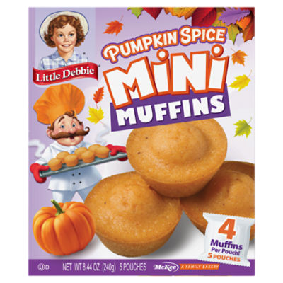 Little Debbie Pumpkin Spice Mini Muffins, 5 count, 8.44 oz