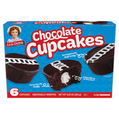 Little Debbie Chocolate Cupcakes, 6 count, 9.29 oz